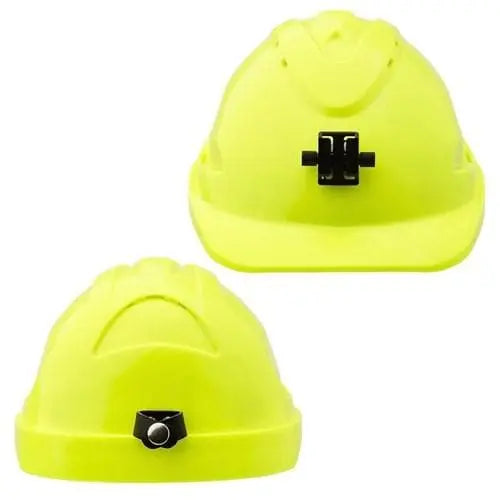 Pro Choice Hard Hat (V9) - Unvented, 6 Point Push-lock Harness C/w Lamp Bracket - HH9LB PPE Pro Choice FLURO YELLOW